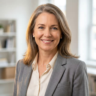 Φωτογραφία προφίλ της Sarah Coleman, η οποία κατέχει τη θέση της Οικονομικής Διευθύντριας στο Μεριδώνας